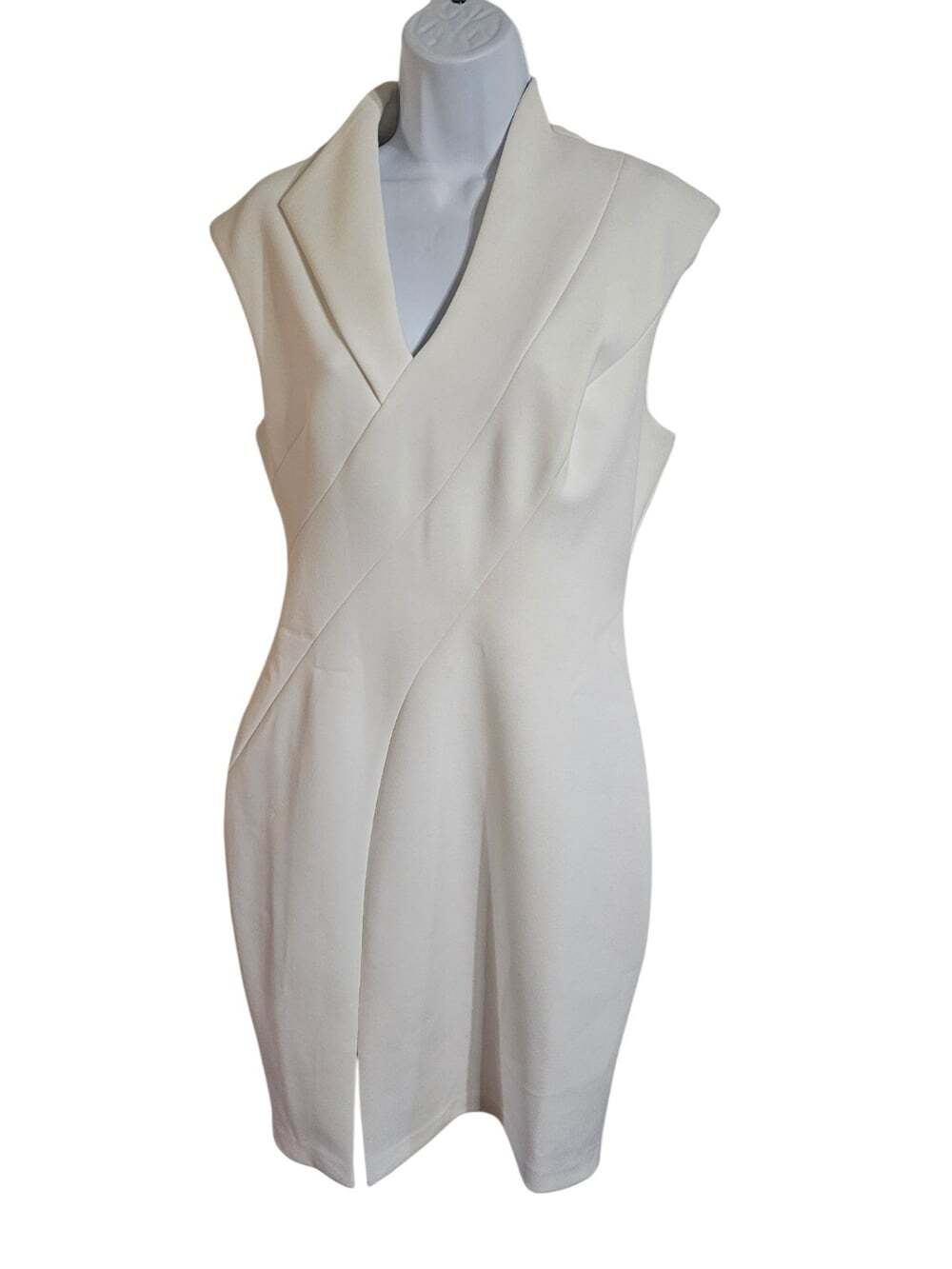 Ted Baker Womens US 8 Ivory White Crepe Pencil Dress NWT Formal Luxury - Picture 2 of 12